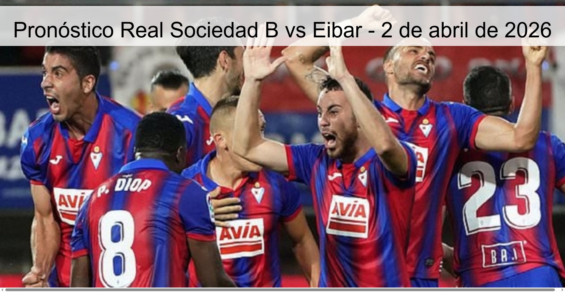 Real Sociedad B vs Eibar Prediction - April 2, 2026 Real Sociedad B vs Eibar Prediction - April 2, 2026