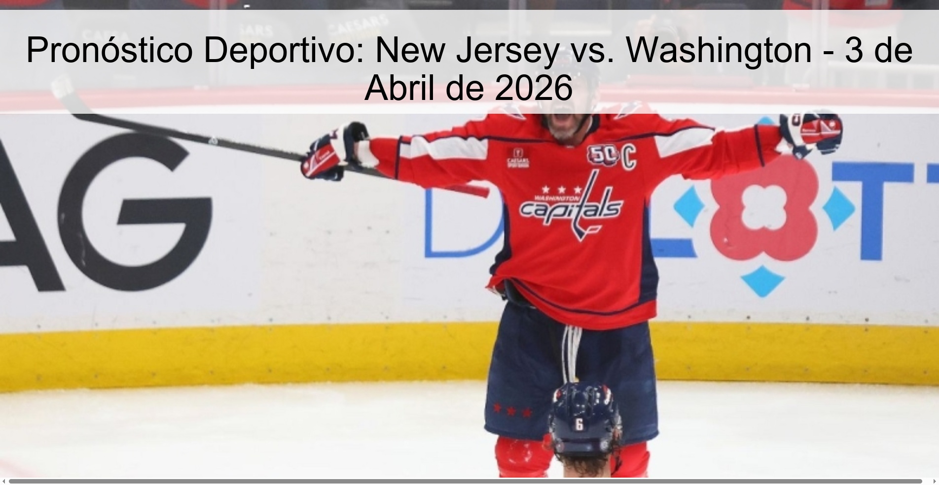 Sports Prediction: New Jersey vs. Washington - April 3, 2026