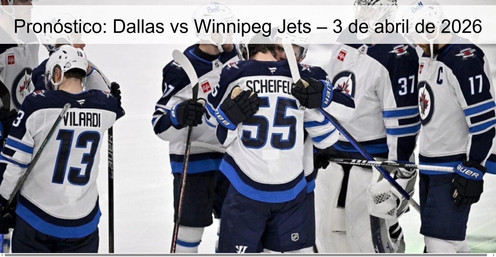 Prediction: Dallas vs Winnipeg Jets – April 3, 2026