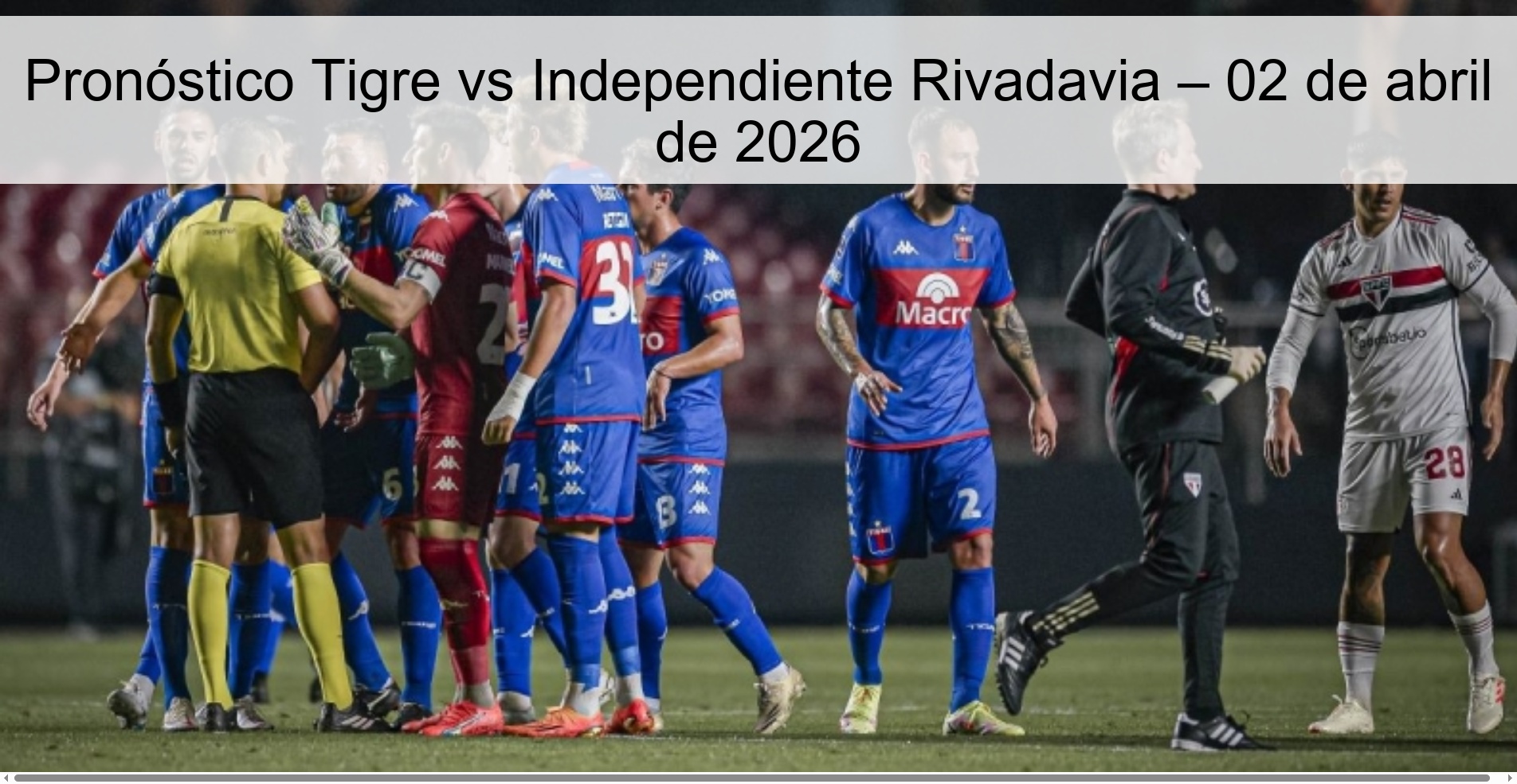 Tigre vs Independiente Rivadavia Prediction – April 2, 2026