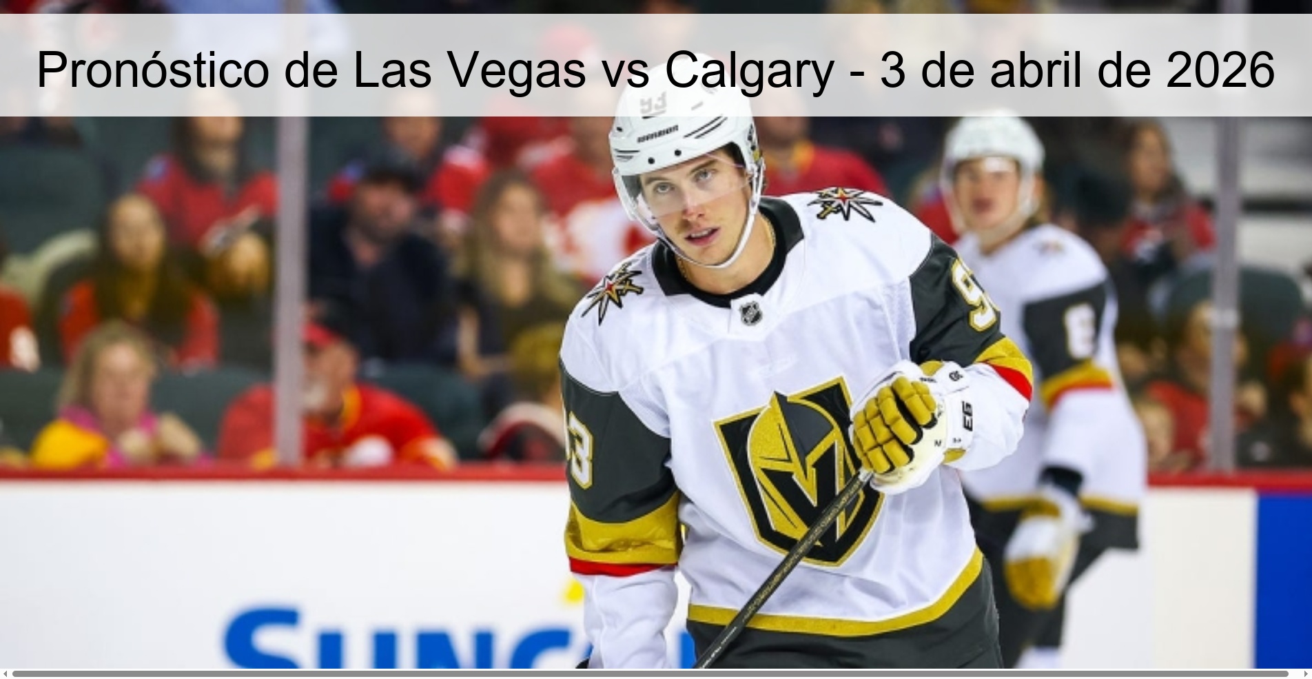 Las Vegas vs Calgary Prediction – April 3, 2026