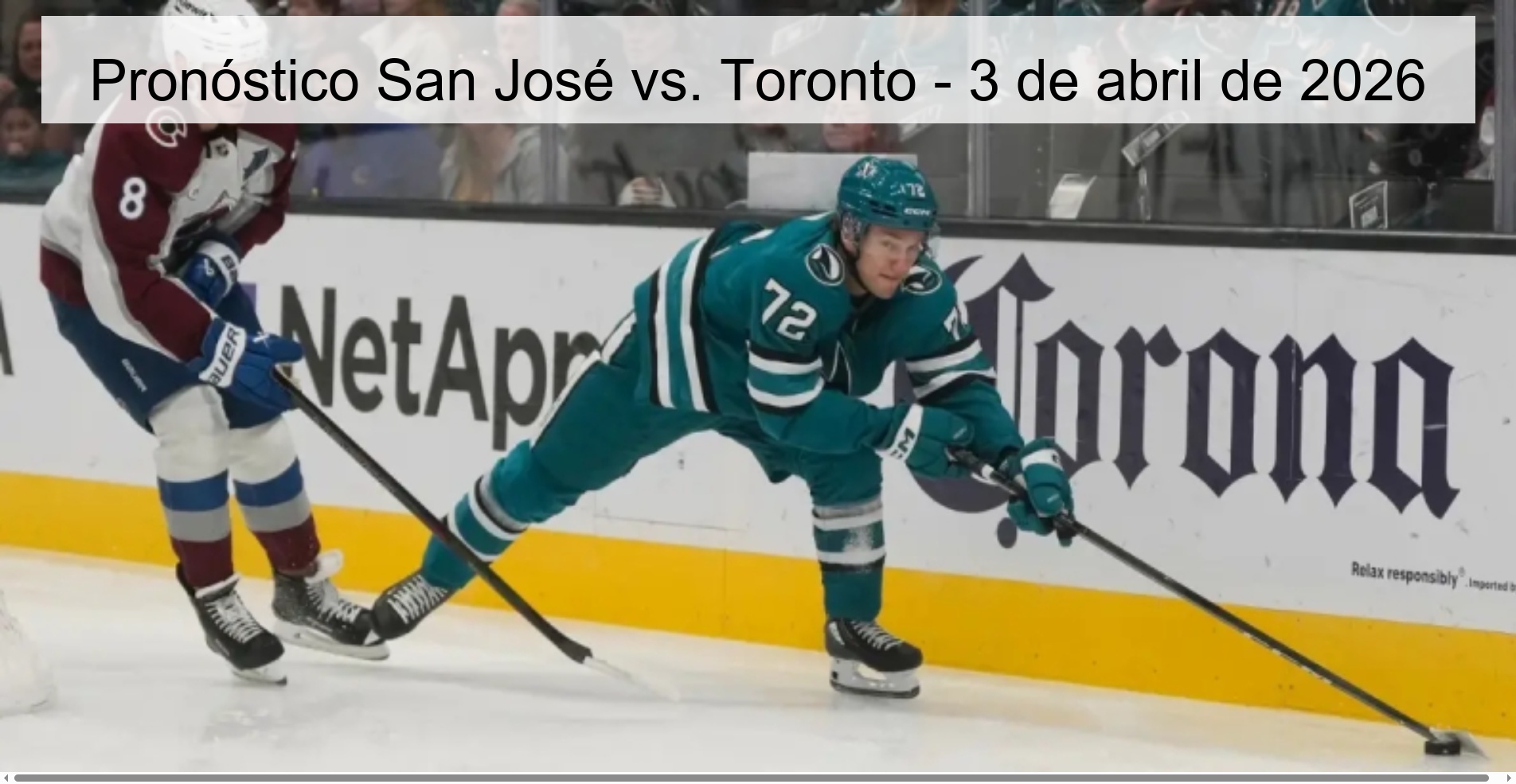 Pronóstico San José vs. Toronto - 3 de abril de 2026 Pronóstico San José vs. Toronto - 3 de abril de 2026