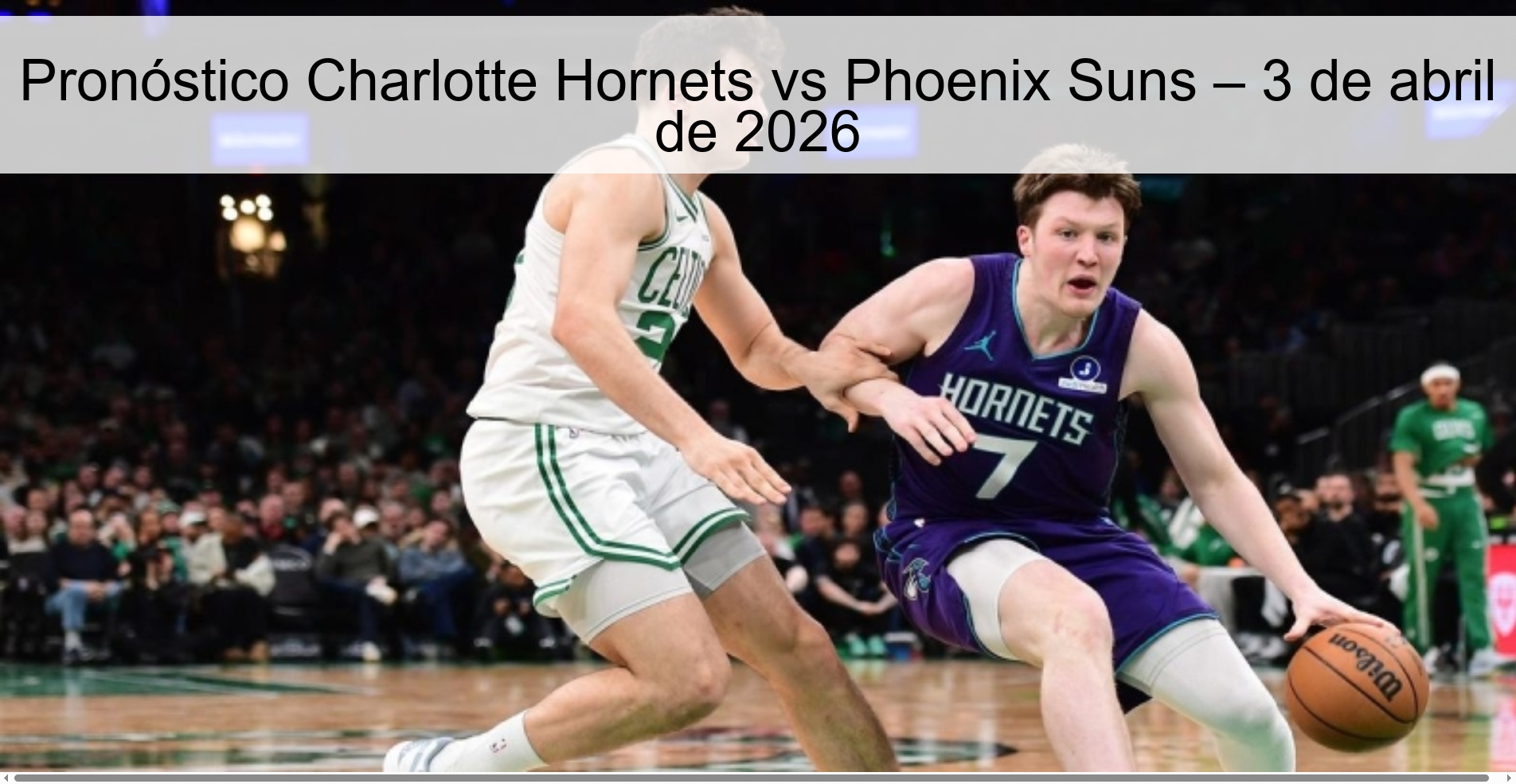 Charlotte Hornets vs Phoenix Suns Prediction – April 3, 2026