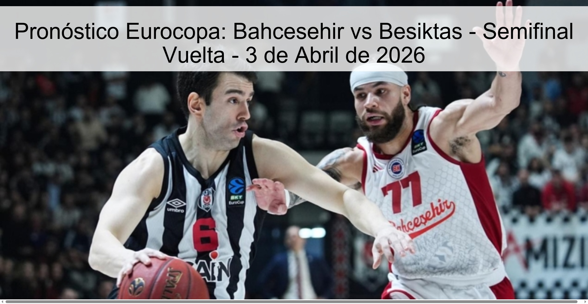 Euro Cup Prediction: Bahcesehir vs Besiktas - Second Leg Semifinal - April 3, 2026