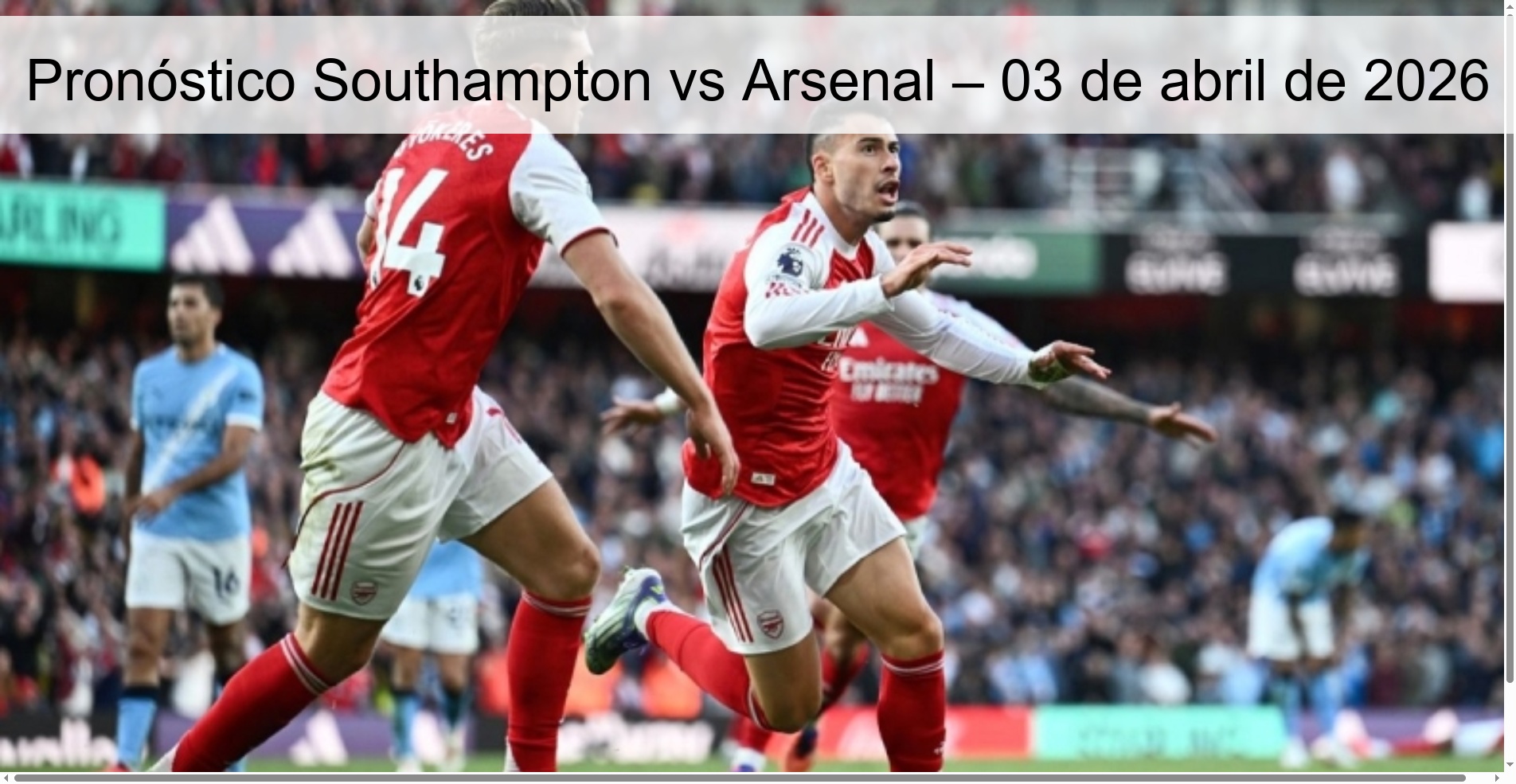 Southampton vs Arsenal Prediction – April 3, 2026