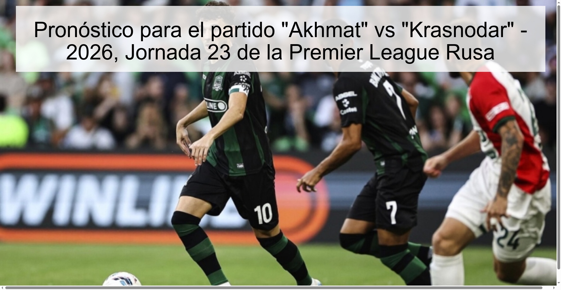 Prediction for the match 