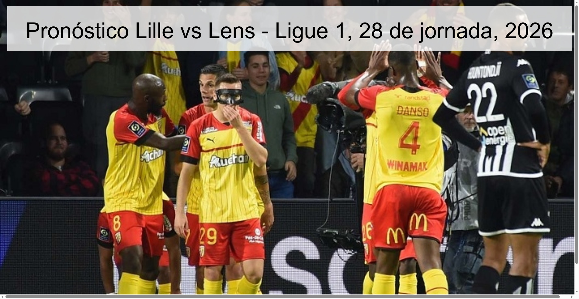 Lille vs Lens Prediction - Ligue 1, matchday 28, 2026
