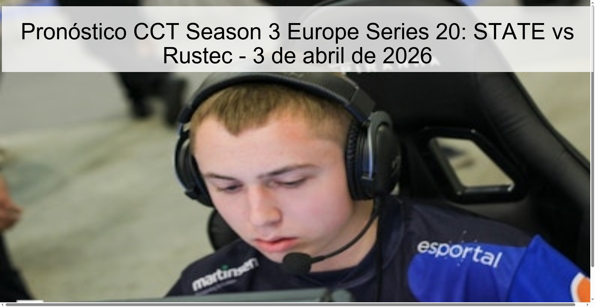 CCT Season 3 Europe Series 20 Prediction: STATE vs Rustec – April 3, 2026 CCT Season 3 Europe Series 20 Prediction: STATE vs Rustec – April 3, 2026