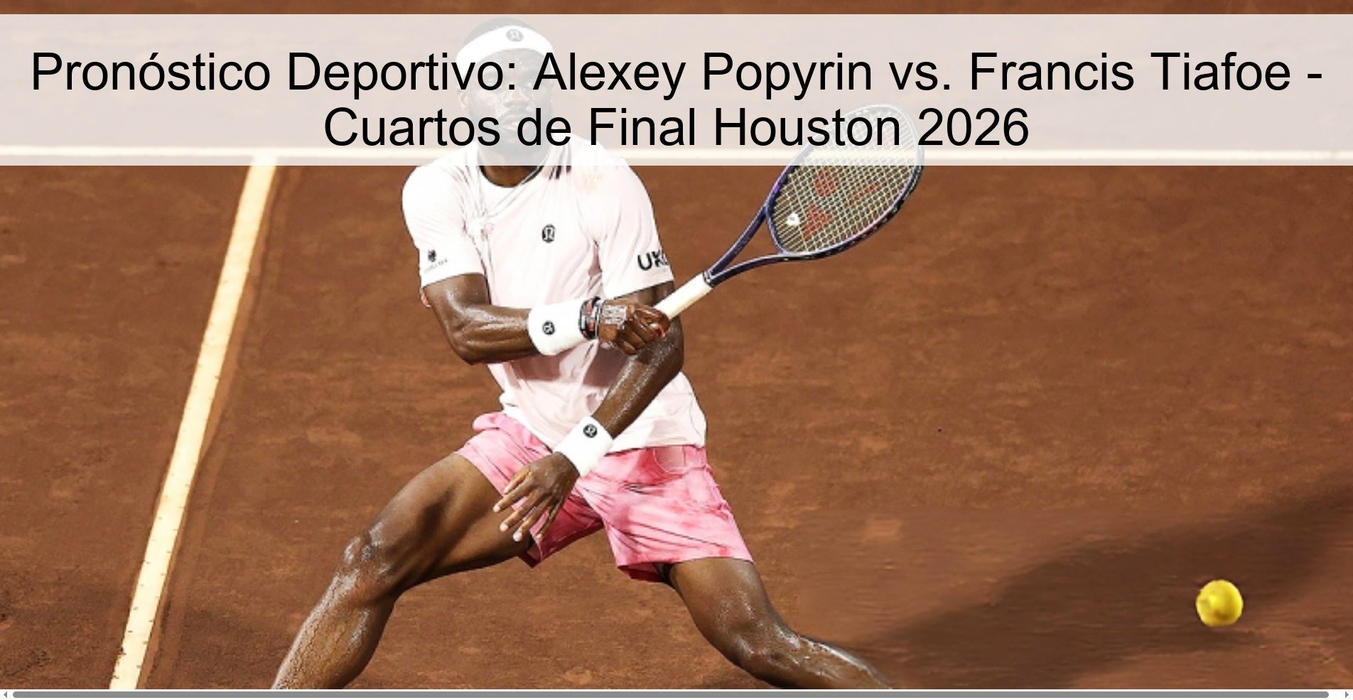 Sports Prediction: Alexey Popyrin vs. Francis Tiafoe - Houston 2026 Quarterfinals Sports Prediction: Alexey Popyrin vs. Francis Tiafoe - Houston 2026 Quarterfinals