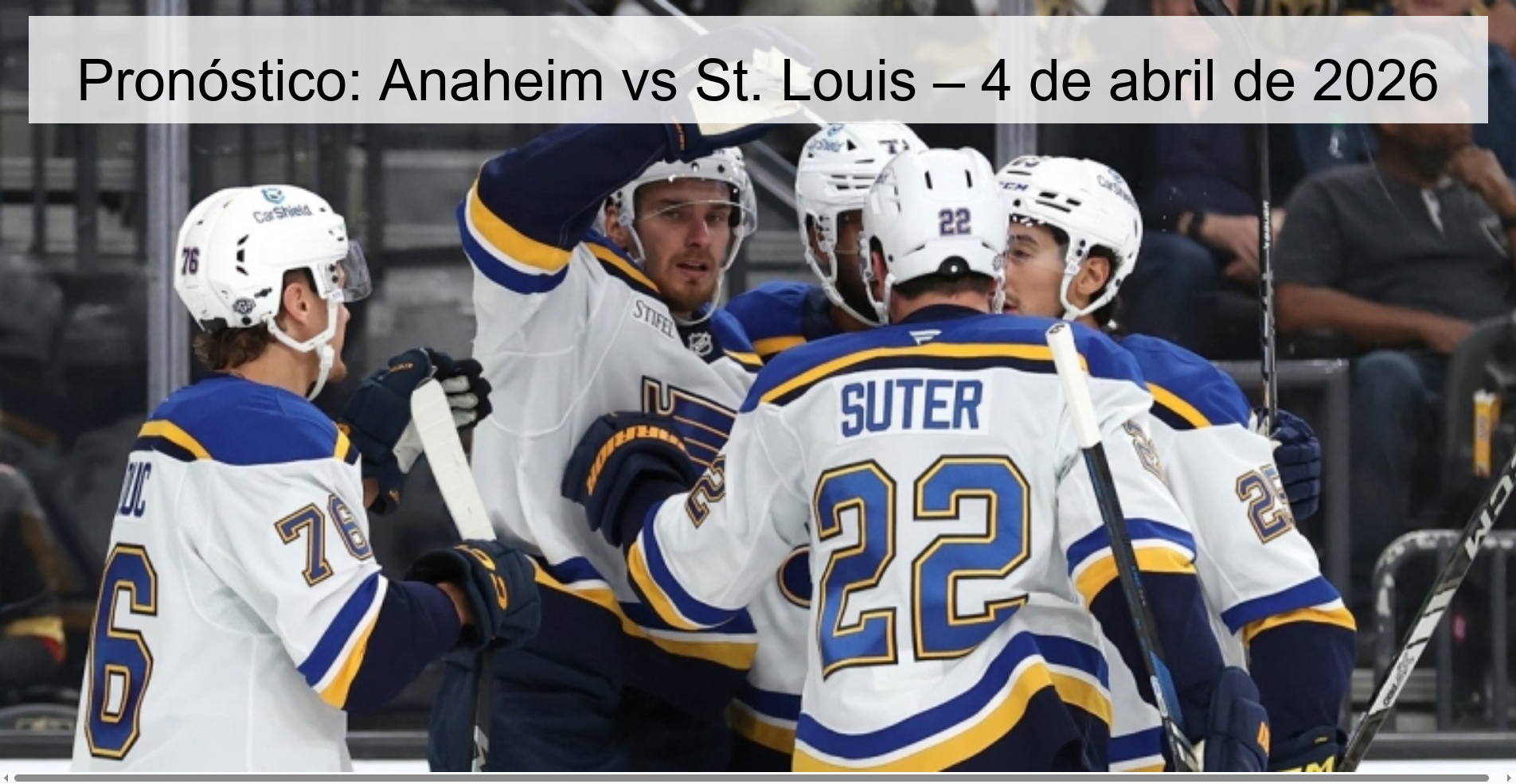 Prediction: Anaheim vs St. Louis – April 4, 2026