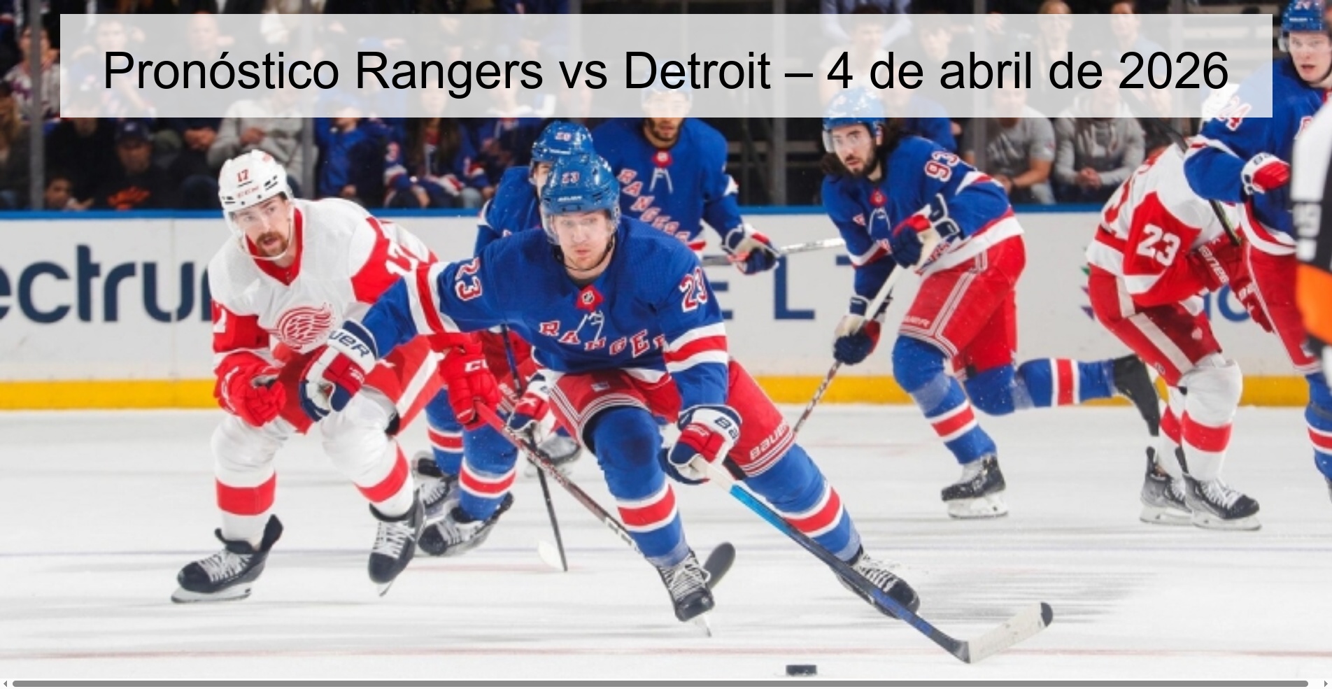 Rangers vs Detroit Prediction – April 4, 2026