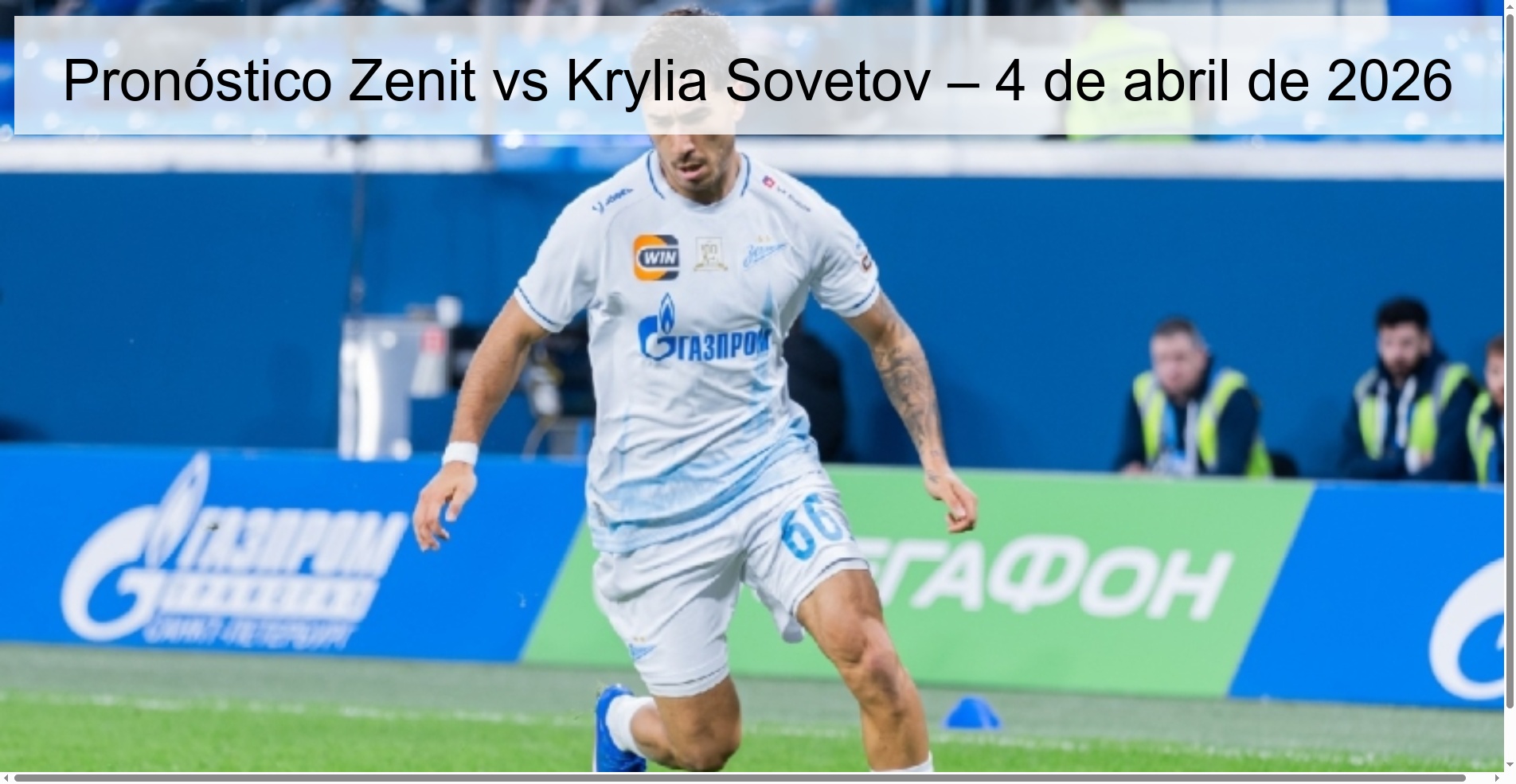 Zenit vs Krylia Sovetov Prediction – April 4, 2026