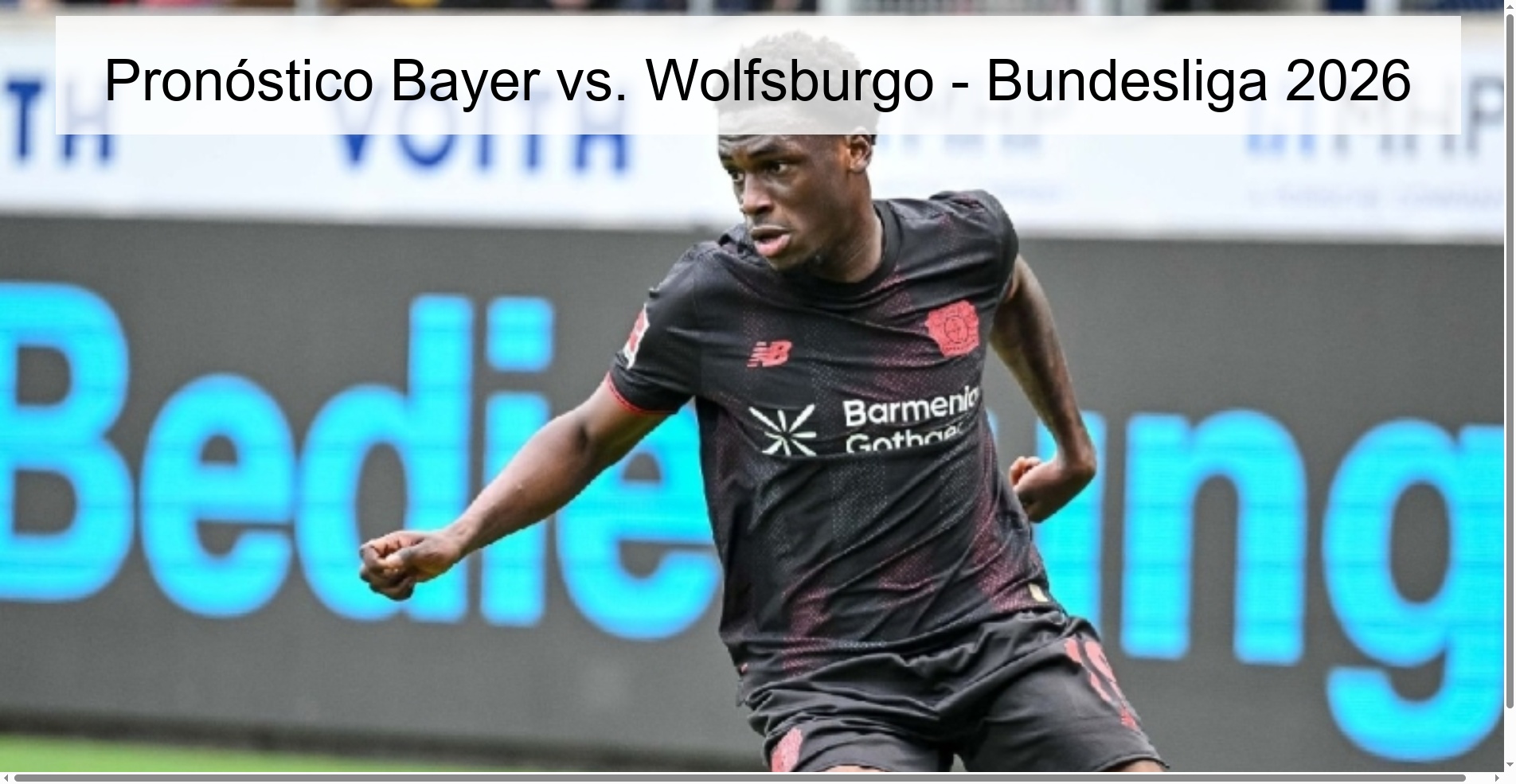 Bayer vs. Prediction Wolfsburg - Bundesliga 2026