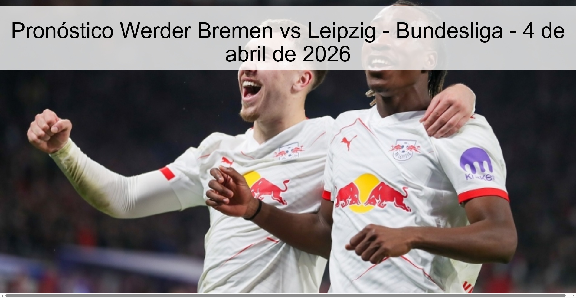 Werder Bremen vs Leipzig Prediction - Bundesliga - April 4, 2026
