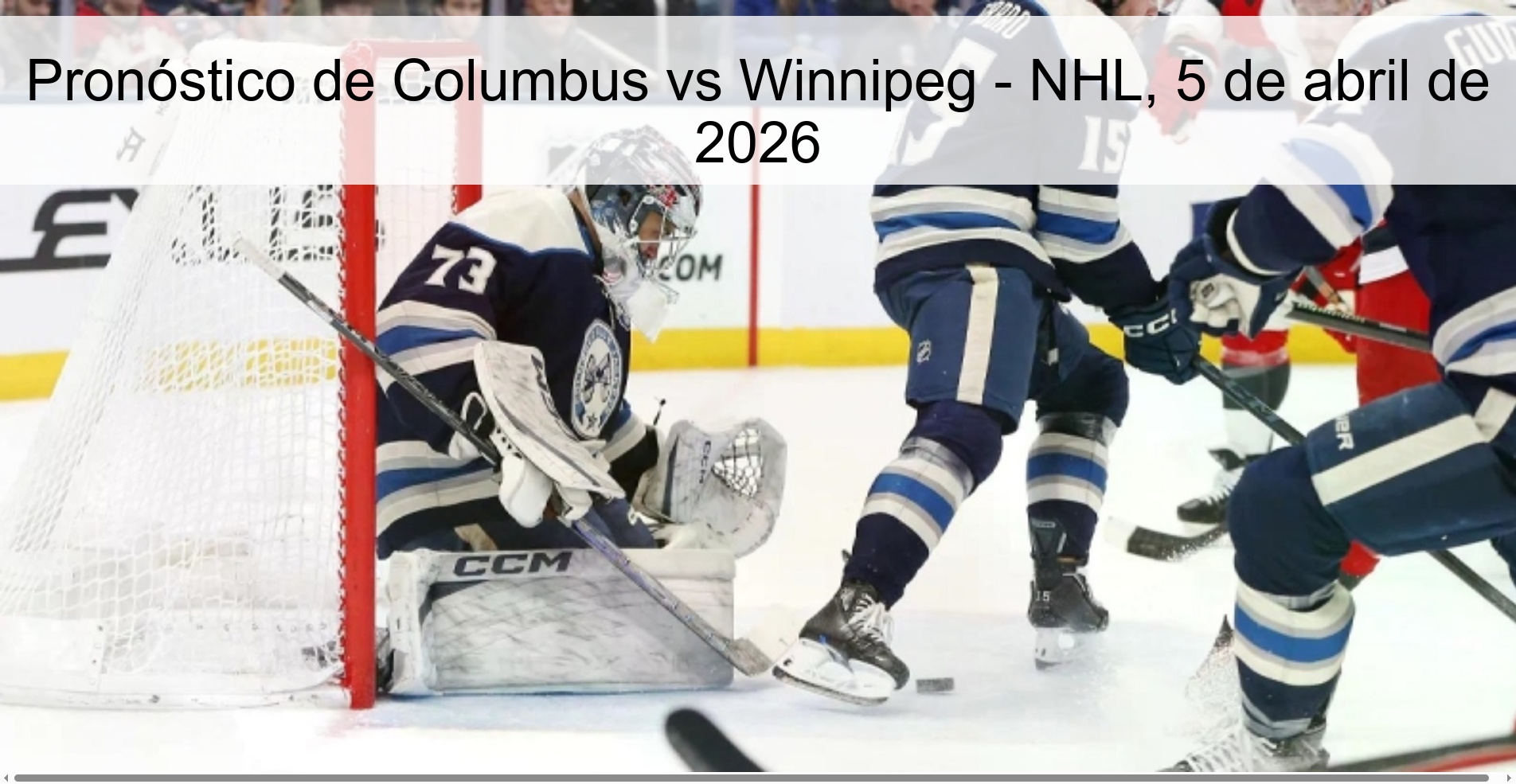 Columbus vs Winnipeg Prediction – NHL, April 5, 2026 Columbus vs Winnipeg Prediction – NHL, April 5, 2026