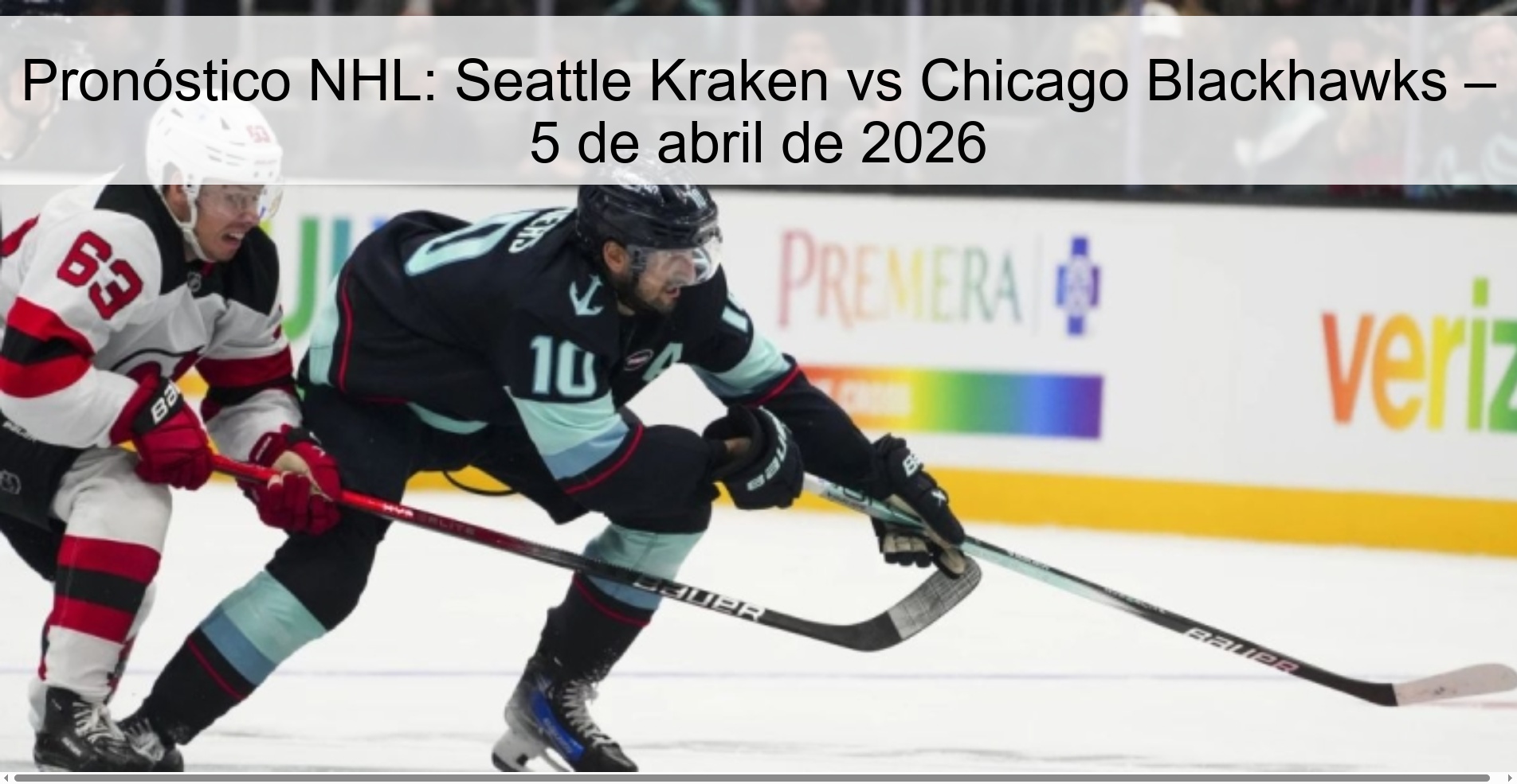 Pronóstico NHL: Seattle Kraken vs Chicago Blackhawks – 5 de abril de 2026 Pronóstico NHL: Seattle Kraken vs Chicago Blackhawks – 5 de abril de 2026