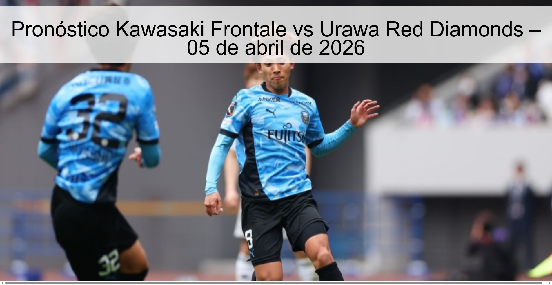 Kawasaki Frontale vs Urawa Red Diamonds Prediction – April 5, 2026
