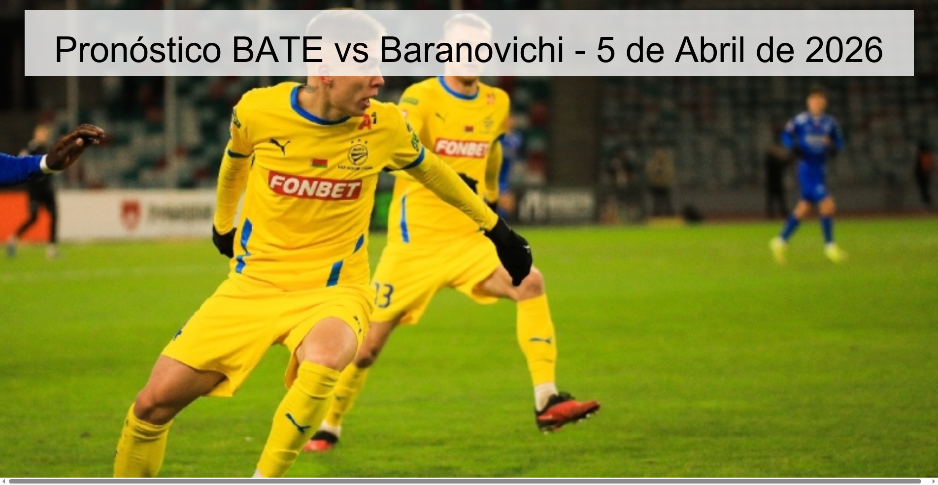 BATE vs Baranovichi Prediction - April 5, 2026