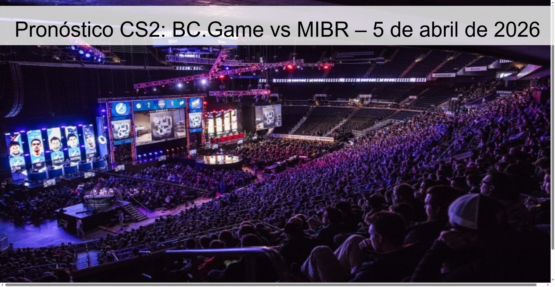 CS2 Prediction: BC.Game vs MIBR – April 5, 2026