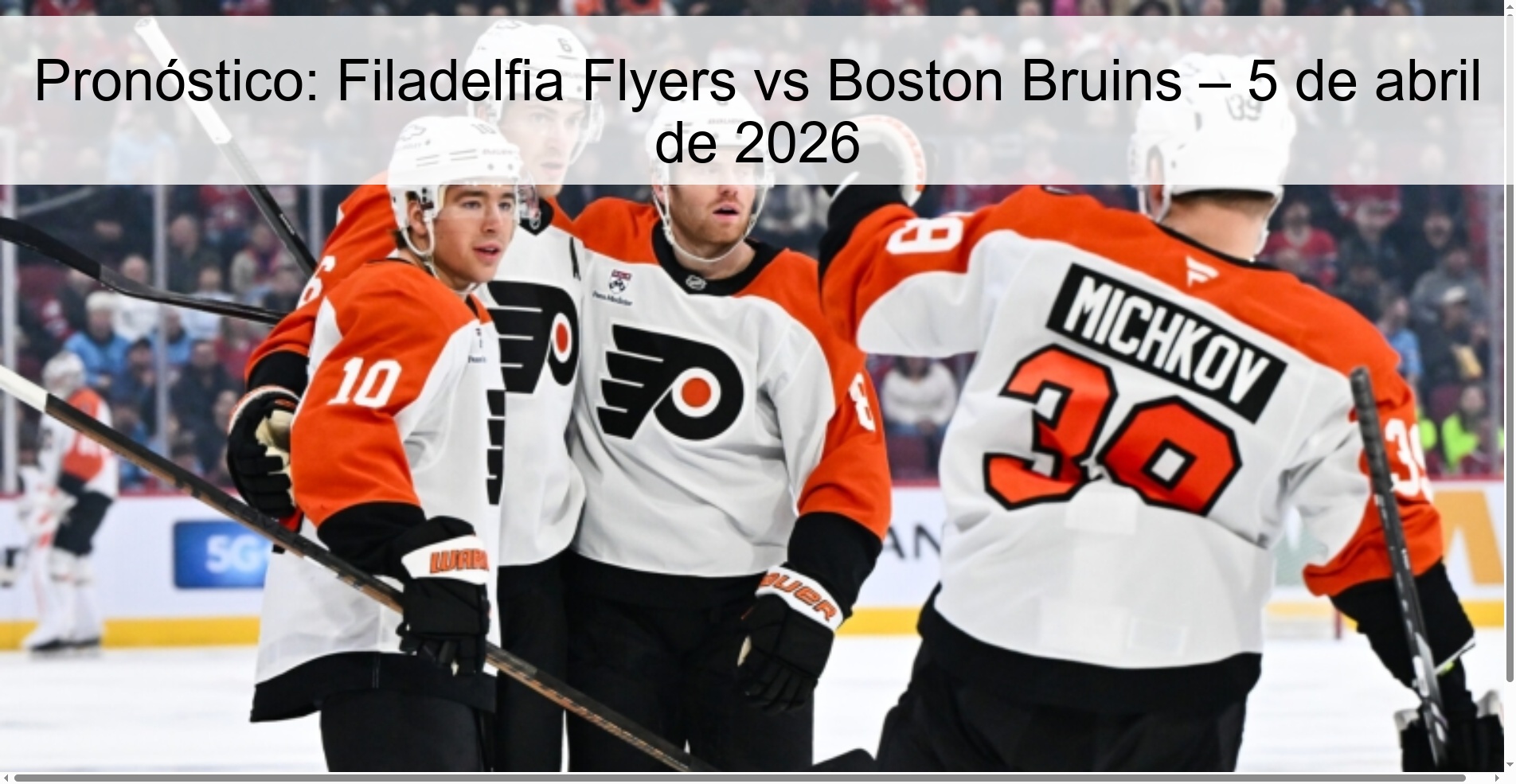 Prediction: Philadelphia Flyers vs Boston Bruins – April 5, 2026