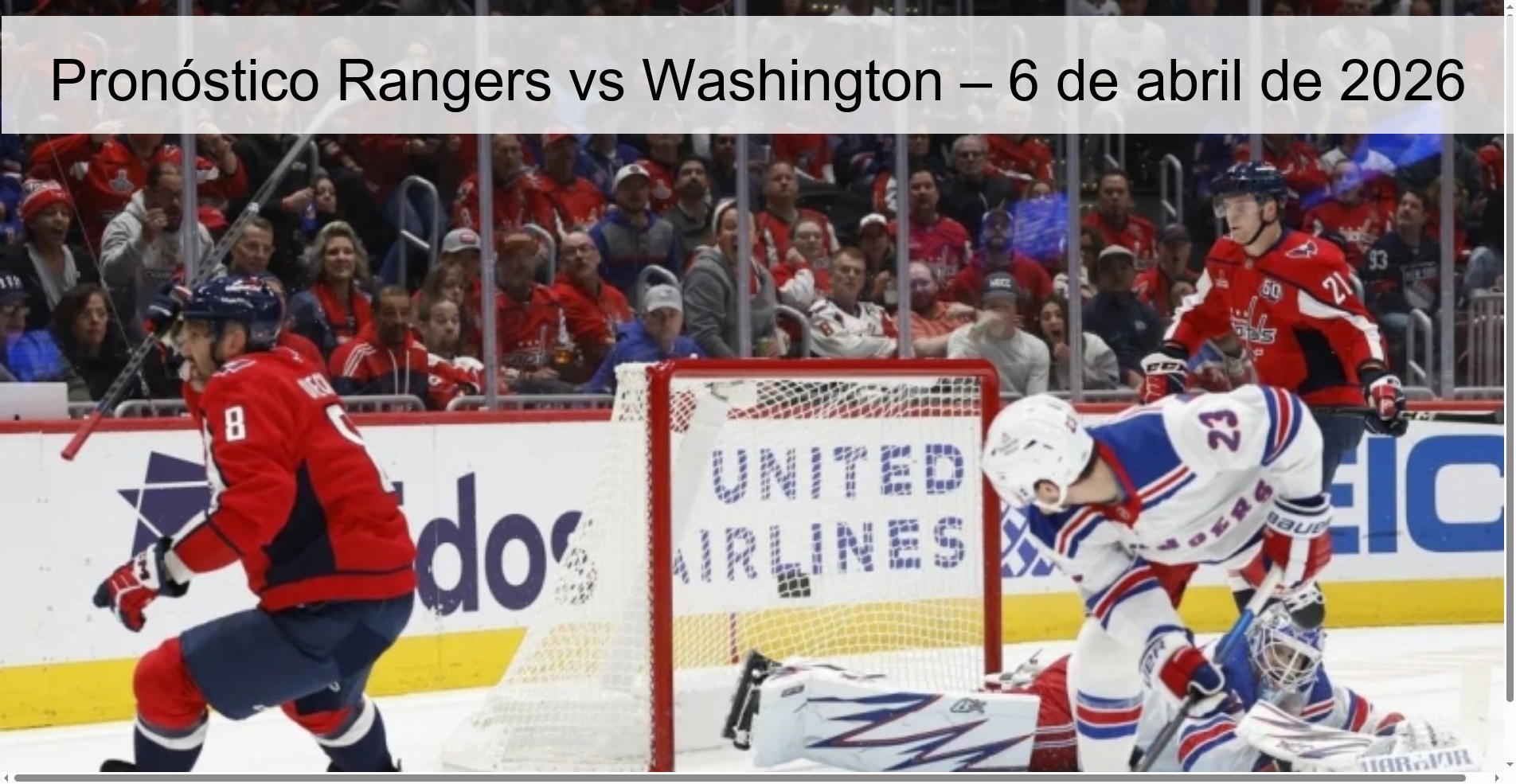 Rangers vs Washington Prediction – April 6, 2026