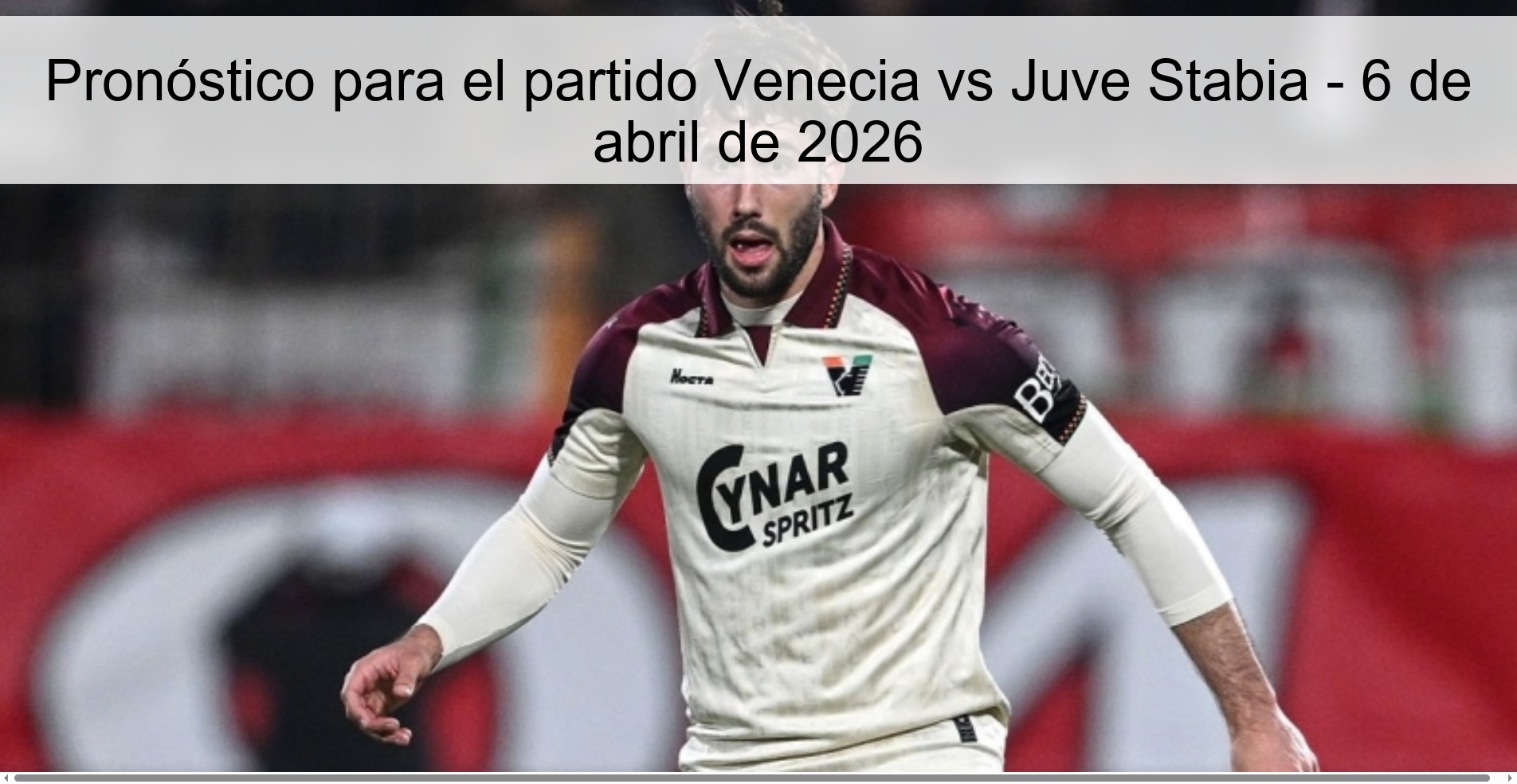 Prediction for the match Venice vs Juve Stabia - April 6, 2026