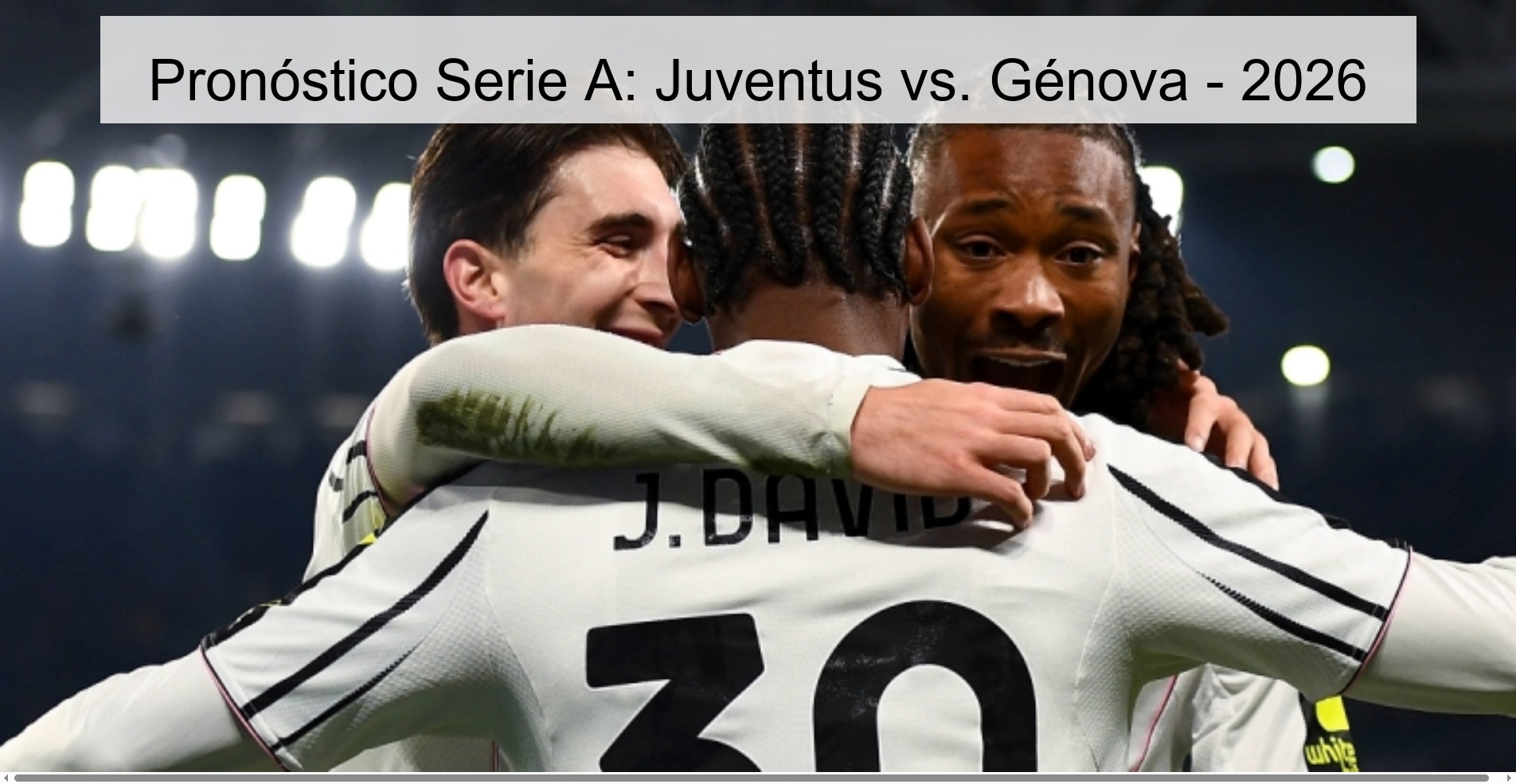 Serie A Prediction: Juventus vs. Genoa - 2026