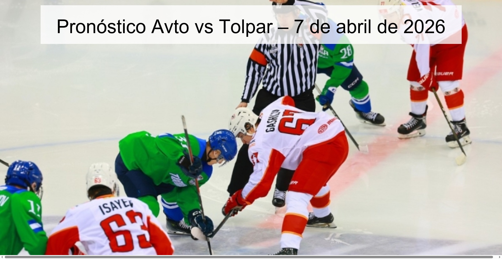 Pronóstico Avto vs Tolpar – 7 de abril de 2026