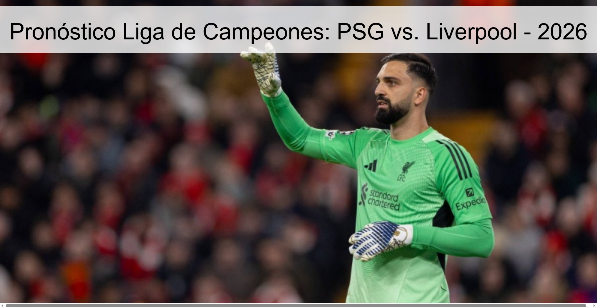 Pronóstico Liga de Campeones: PSG vs. Liverpool - 2026