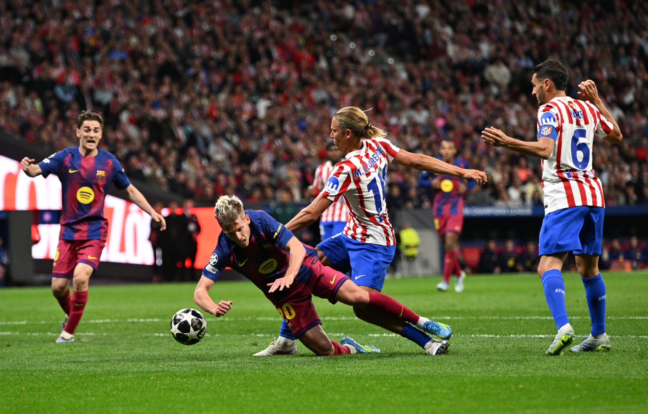 Polémica en el Metropolitano: el Barça queda fuera de la Champions tras decisiones arbitrales cruciales