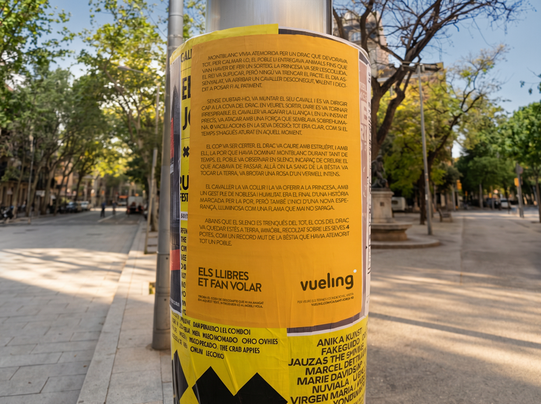 Descubre Barcelona de una forma única: Vueling convierte Sant Jordi en una aventura literaria