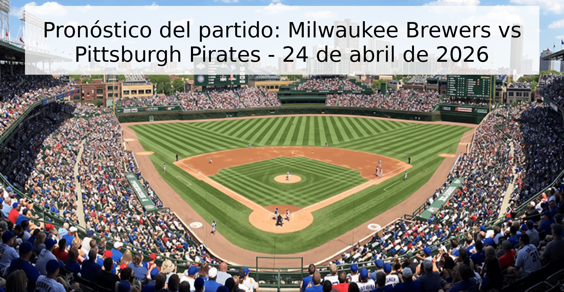 Pronóstico del partido: Milwaukee Brewers vs Pittsburgh Pirates - 24 de abril de 2026
