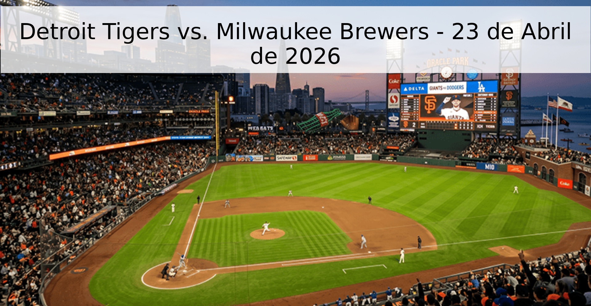 Detroit Tigers vs. Milwaukee Brewers - 23 de Abril de 2026