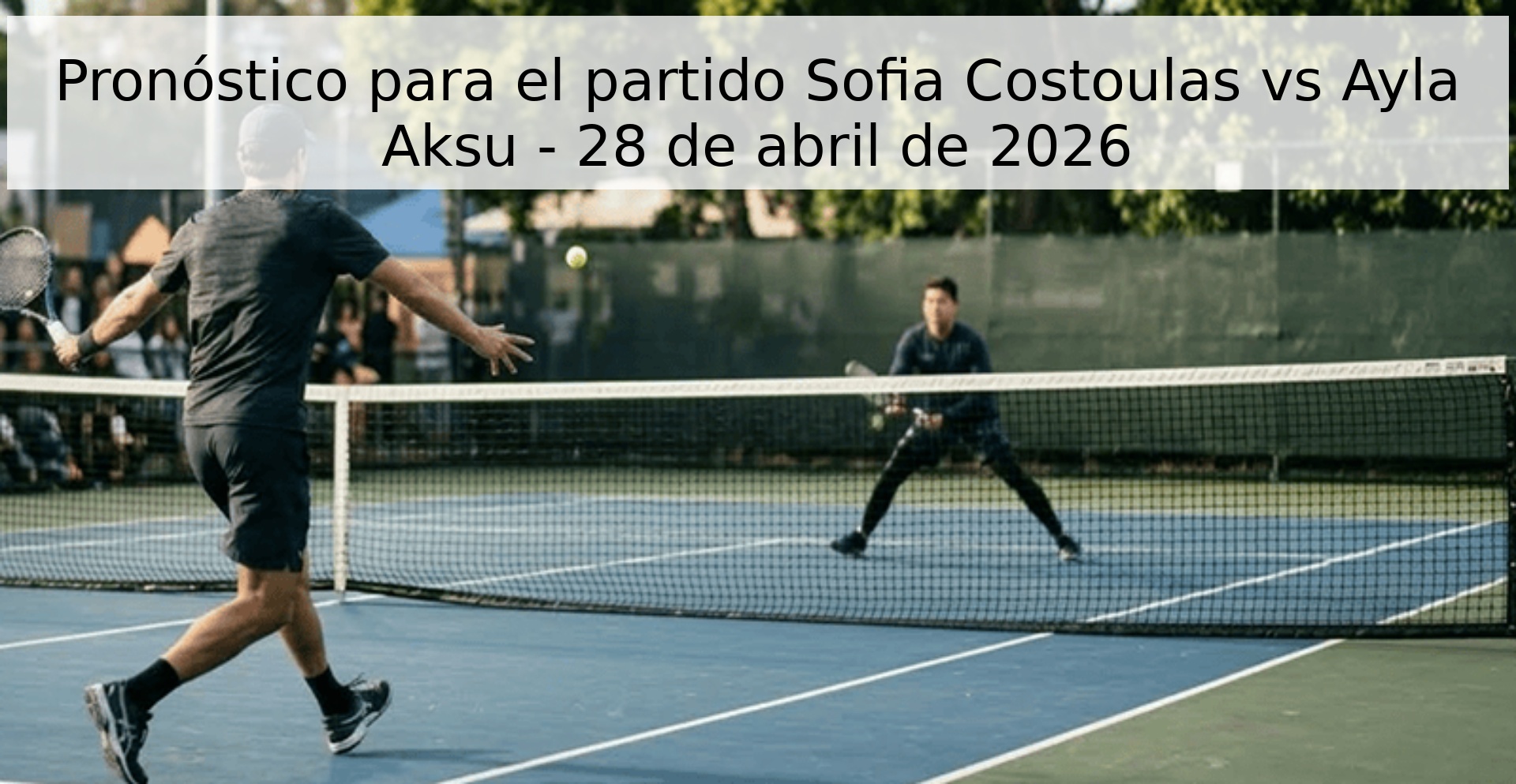 Pronóstico para el partido Sofia Costoulas vs Ayla Aksu - 28 de abril de 2026