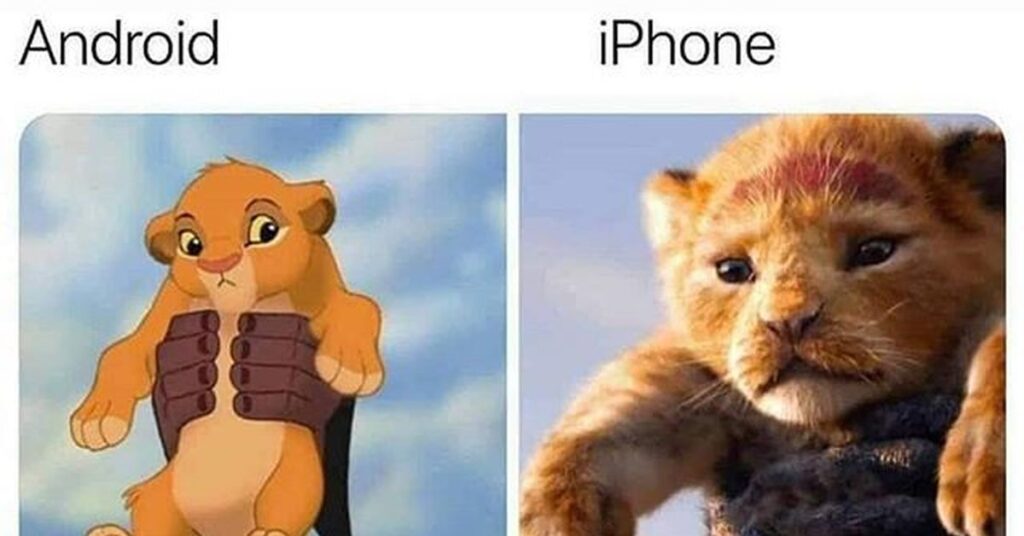 ios vs android meme