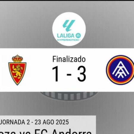 Resumen en datos del Real Zaragoza – Andorra