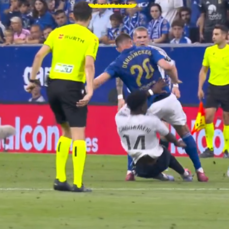 Los arbitrajes del Oviedo-Real Madrid y el Levante-Barça, a examen este martes