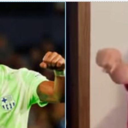 Unos niños le pidieron una celebración especial a Ferran Torres antes del partido ante el Levante