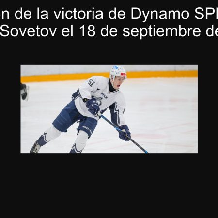 Predicción de la victoria de Dynamo SPb frente a Krylia Sovetov el 18 de septiembre de 2025