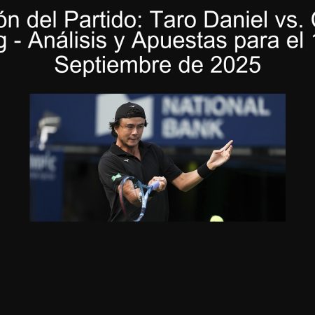 Predicción del Partido: Taro Daniel vs. Coleman Wong – Análisis y Apuestas para el 18 de Septiembre de 2025