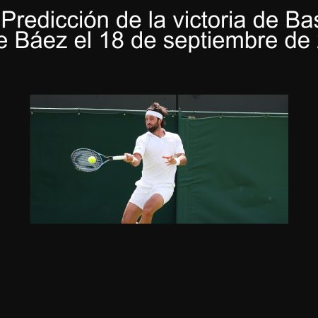 Tennis: Predicción de la victoria de Basilashvili sobre Báez el 18 de septiembre de 2025