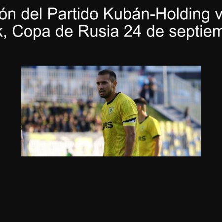 Predicción del Partido Kubán-Holding vs. Volga Uliánovsk, Copa de Rusia 24 de septiembre 2025