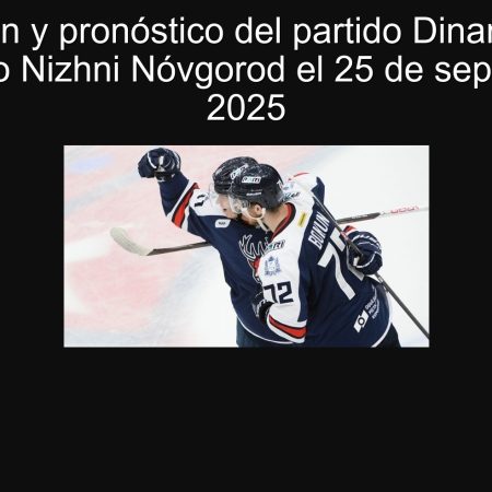 Predicción y pronóstico del partido Dinamo Minsk vs Torpedo Nizhni Nóvgorod el 25 de septiembre de 2025
