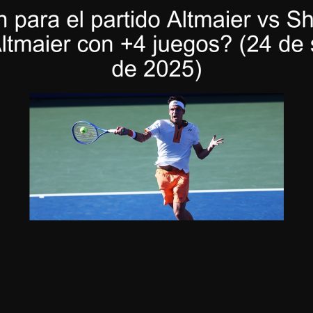 Predicción para el partido Altmaier vs Shapovalov: ¿Ganará Altmaier con +4 juegos? (24 de septiembre de 2025)