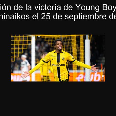 Predicción de la victoria de Young Boys sobre Panathinaikos el 25 de septiembre de 2025