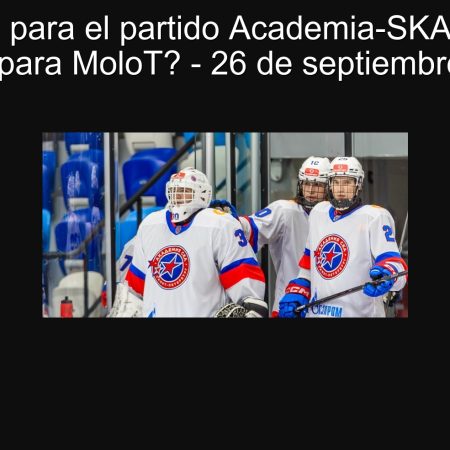 Predicción para el partido Academia-SKA vs MoloT: ¿Victoria para MoloT? – 26 de septiembre de 2025