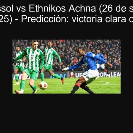 Aris Limassol vs Ethnikos Achna (26 de septiembre de 2025) – Predicción: victoria clara de Aris