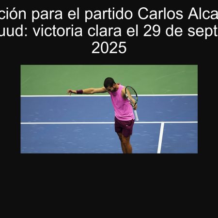 Predicción para el partido Carlos Alcaraz vs. Casper Ruud: victoria clara el 29 de septiembre de 2025