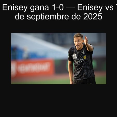 Predicción: Enisey gana 1-0 — Enisey vs Torpedo 29 de septiembre de 2025