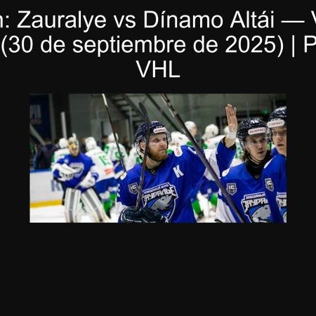 Predicción: Zauralye vs Dínamo Altái — Victoria de Zauralye (30 de septiembre de 2025) | Pronóstico VHL